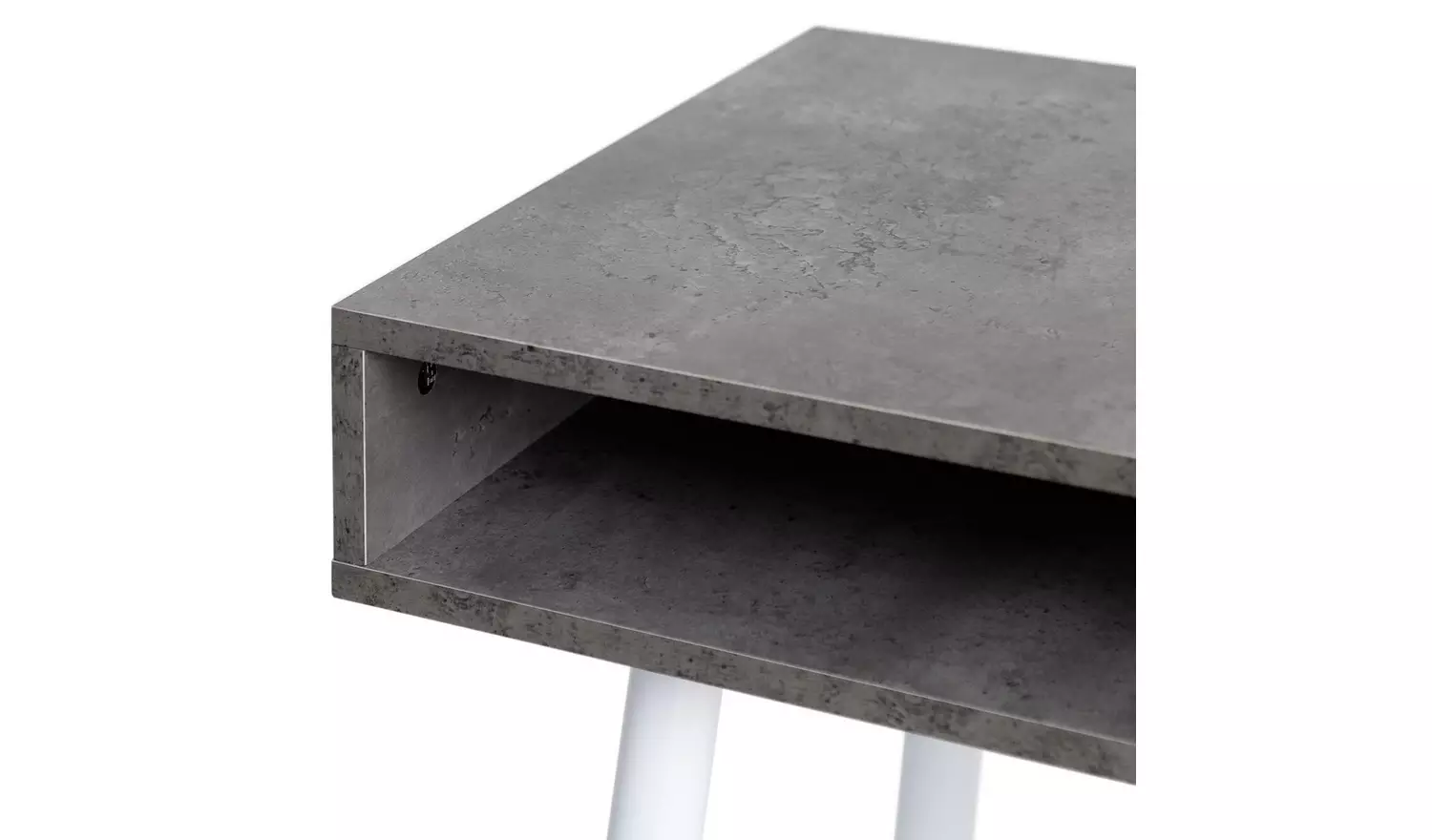 Habitat Concrete Style Office Desk - Grey