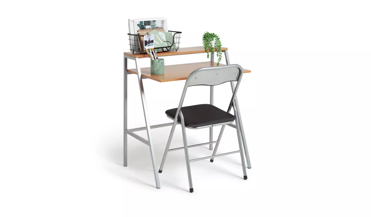 Argos Home Office Desk and Chair Set - Black