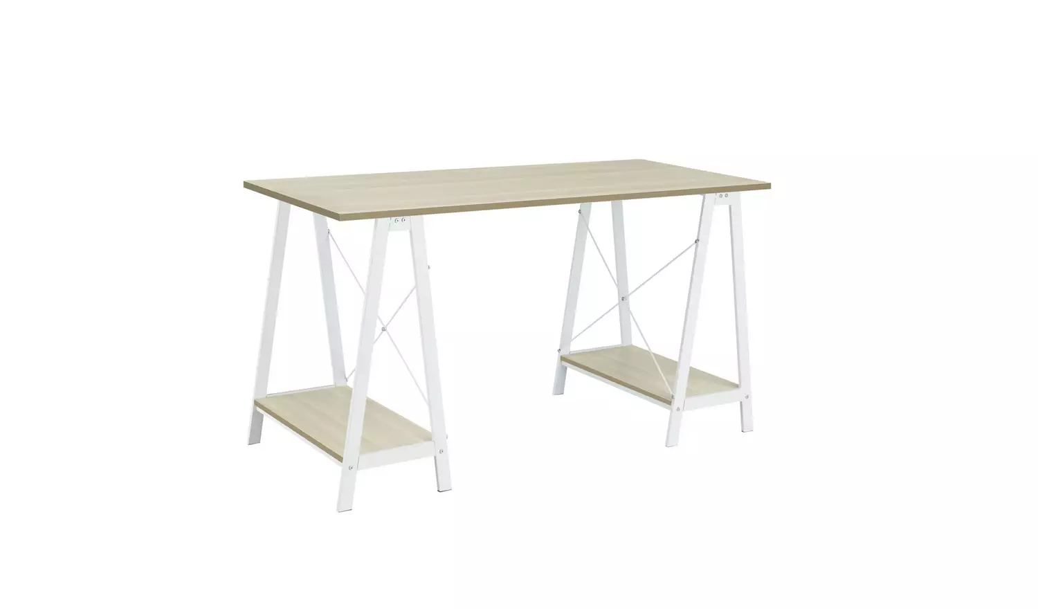 Habitat Trestle Table Office Desk - White
