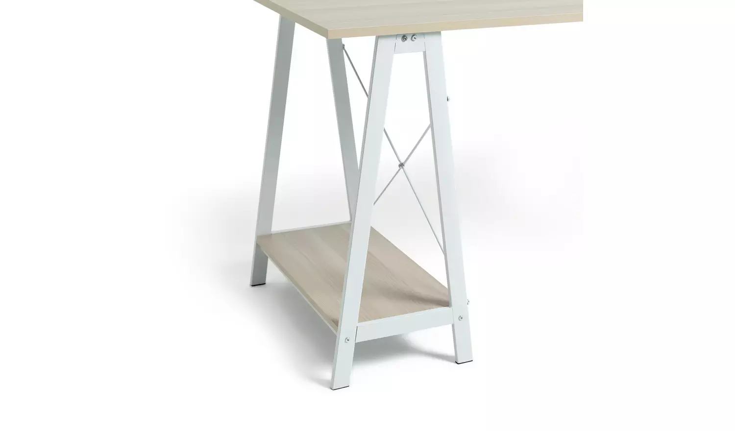 Habitat Trestle Table Office Desk - White