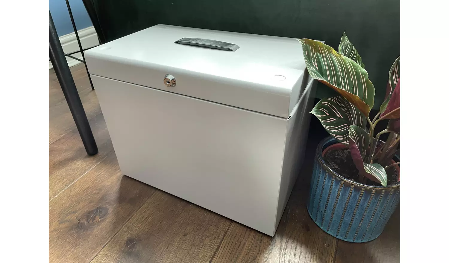 Cathedral Foolscap Metal File Box - Grey