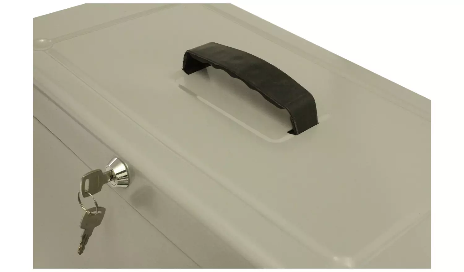 Cathedral Foolscap Metal File Box - Grey