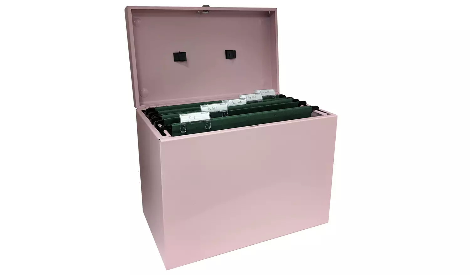 Cathedral A4 Metal File Box - Pink