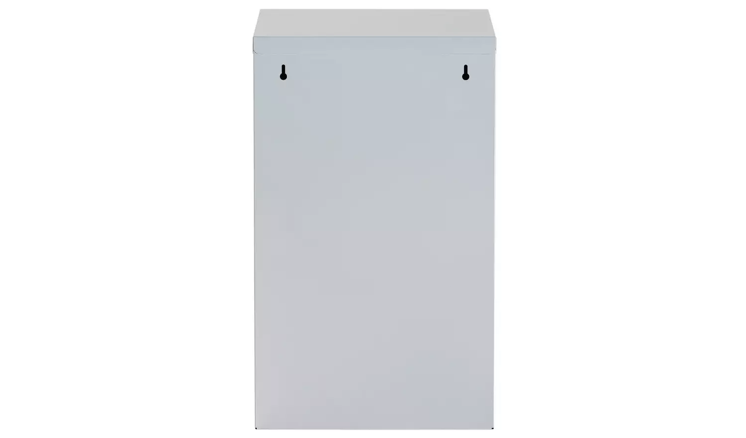 Pierre Henry 2 Drawer Metal Filing Cabinet - Silver & White