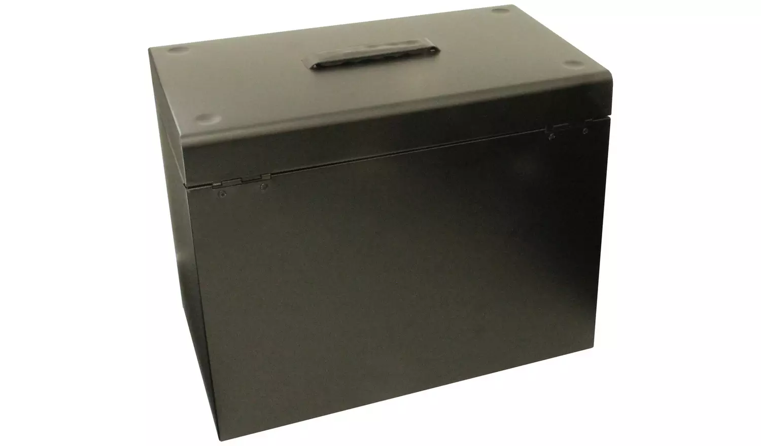 Cathedral A4 Metal File Box - Black