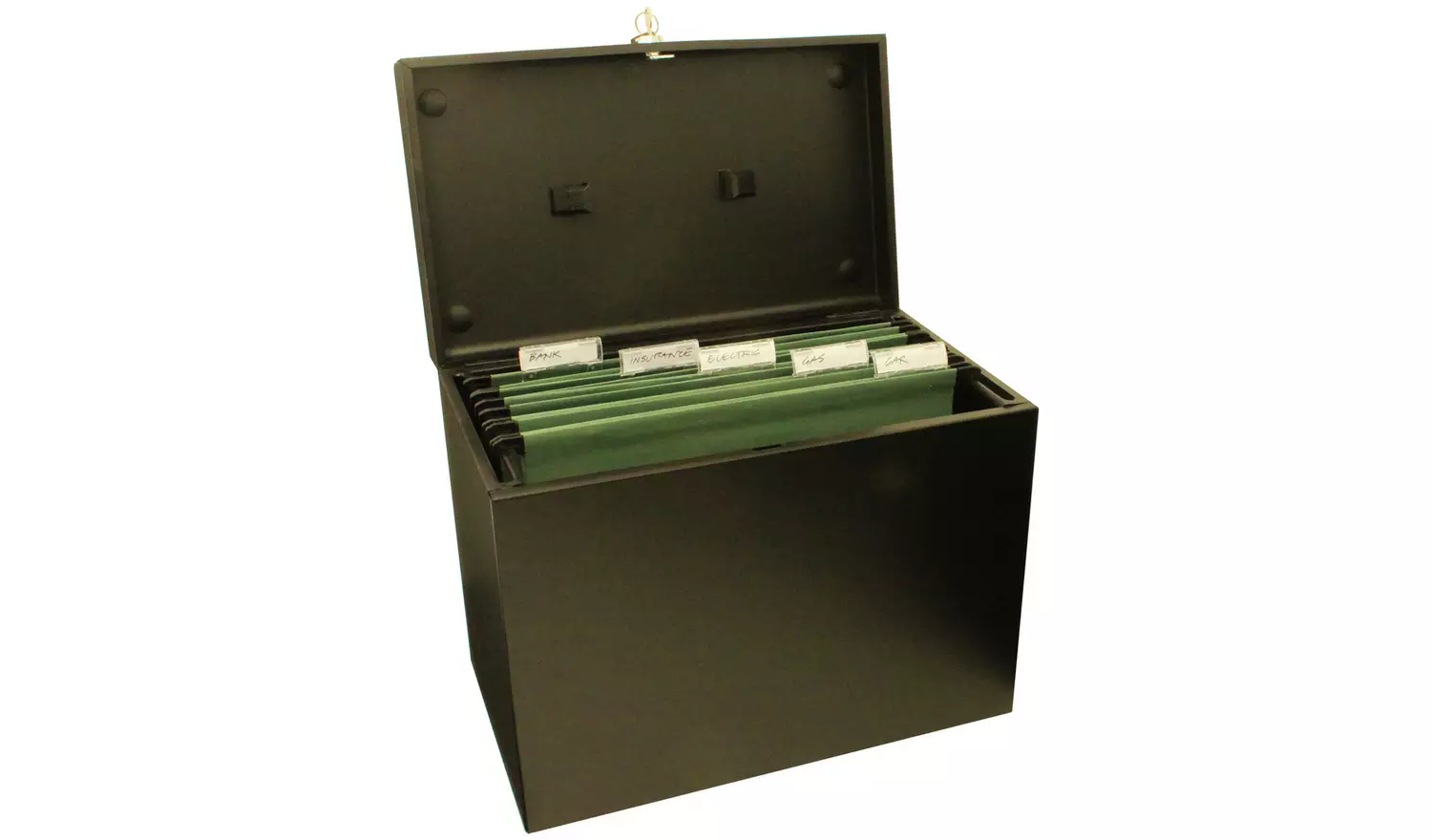 Cathedral A4 Metal File Box - Black