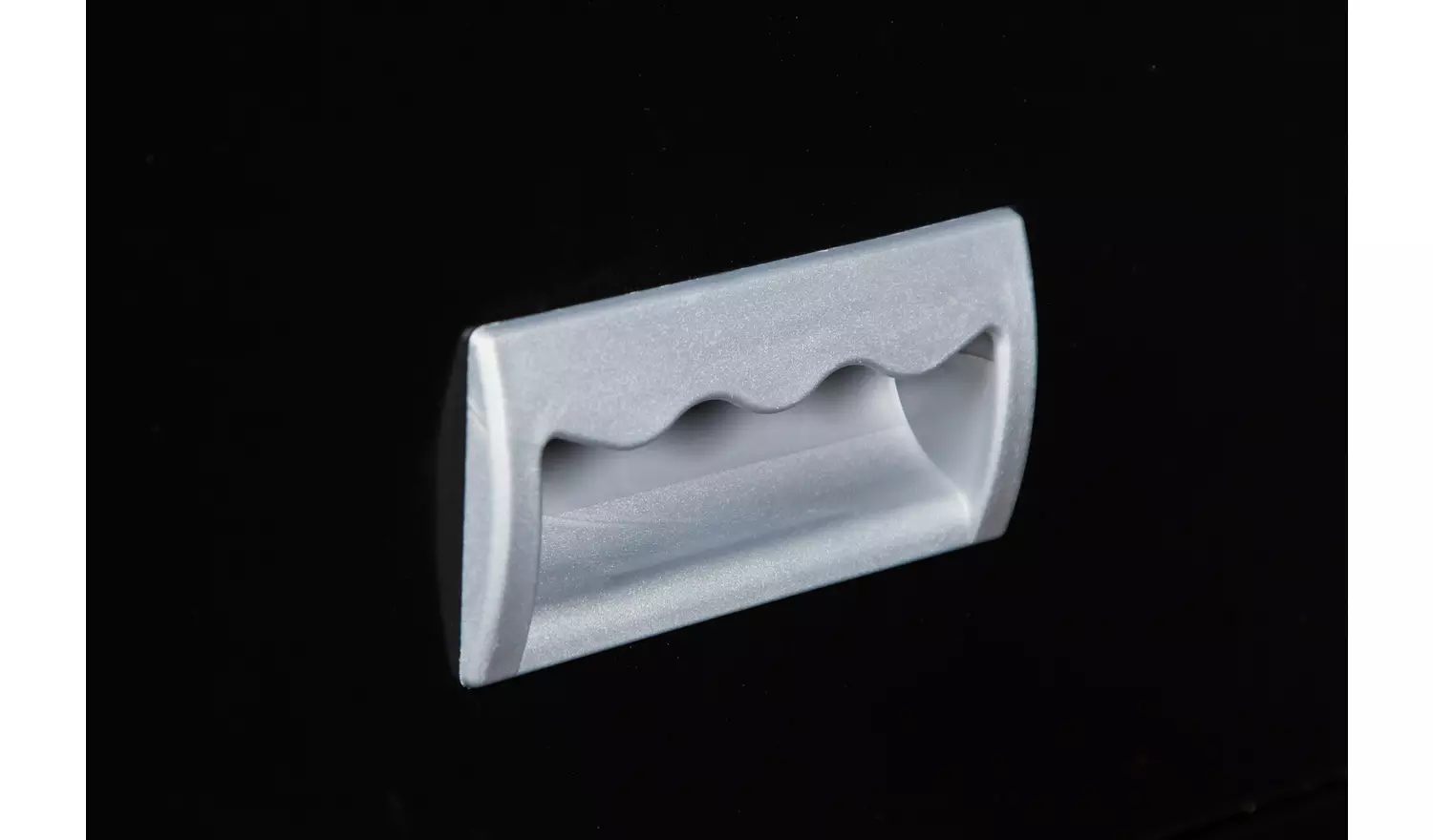 Pierre Henry 3 Drawer Maxi Filing Cabinet - Silver & Black