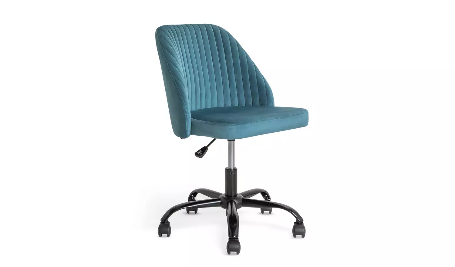 Habitat Nori Velvet Office Chair - Blue