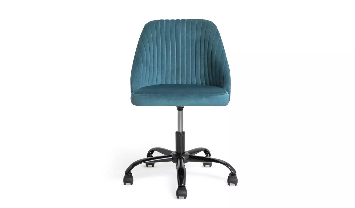 Habitat Nori Velvet Office Chair - Blue