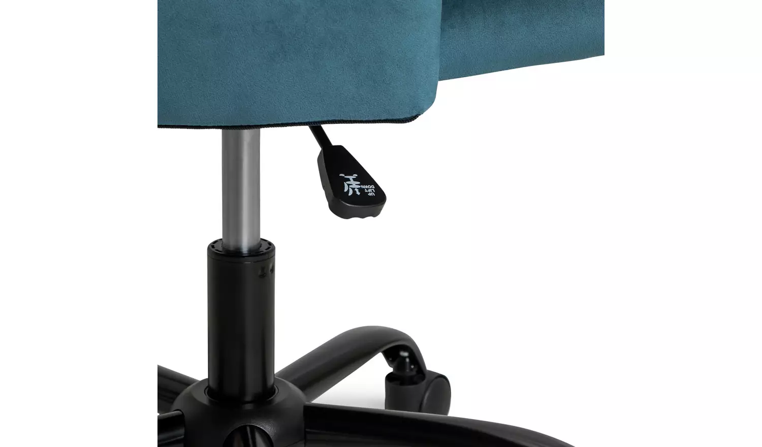 Habitat Nori Velvet Office Chair - Blue
