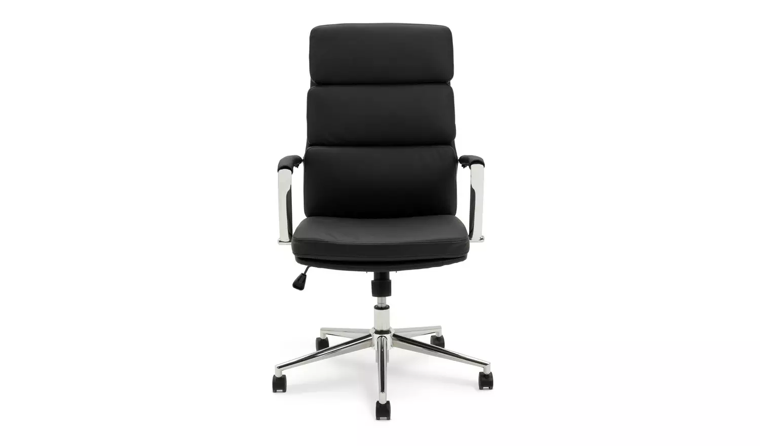 Habitat Callan Leather Mix Office Chair - Black