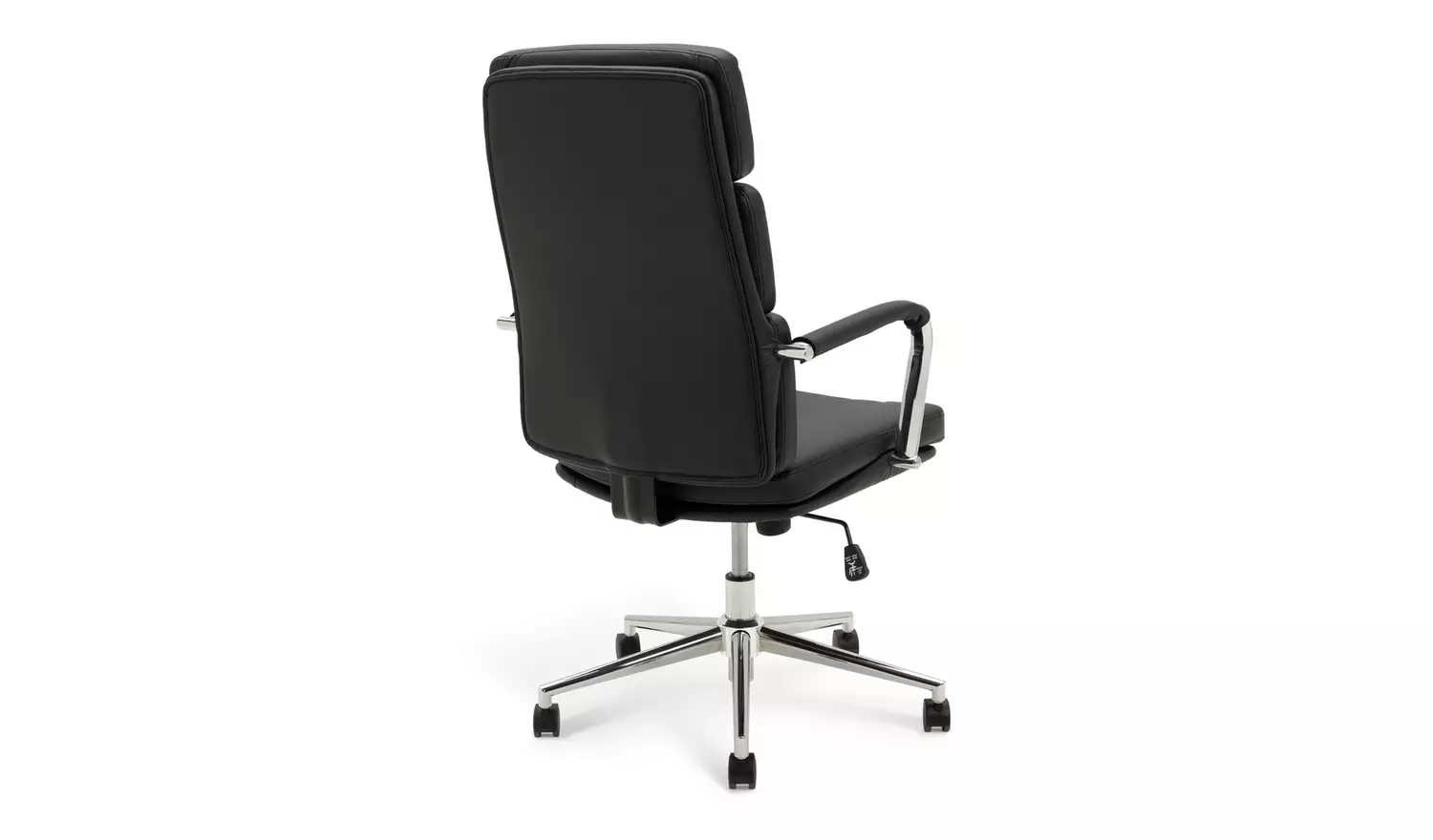 Habitat Callan Leather Mix Office Chair - Black