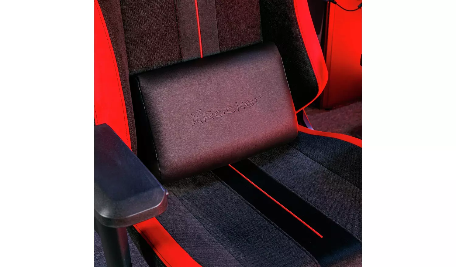 X Rocker Onyx Office Gaming Chair - Black & Red