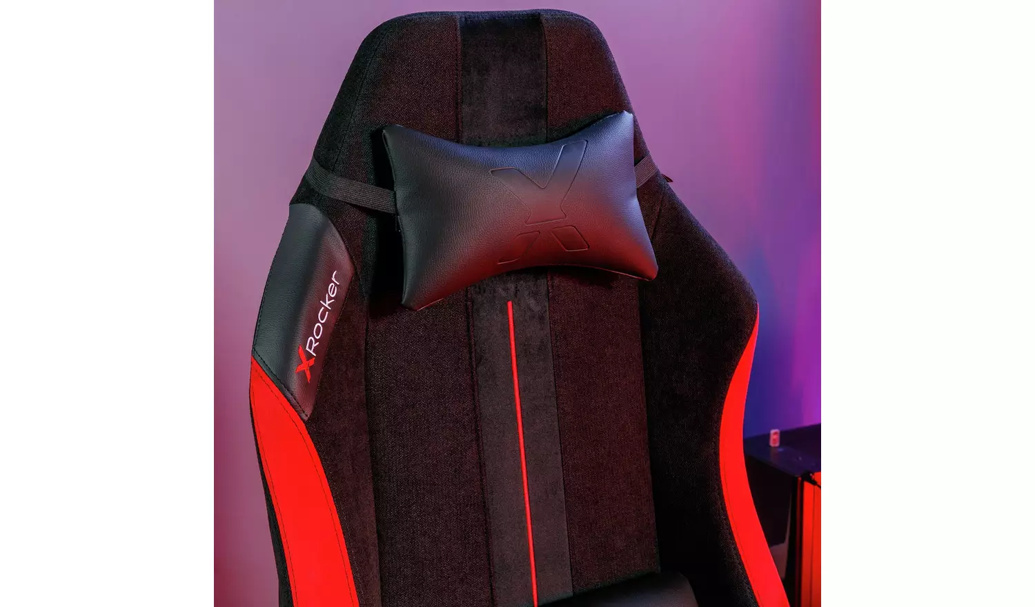 X Rocker Onyx Office Gaming Chair - Black & Red