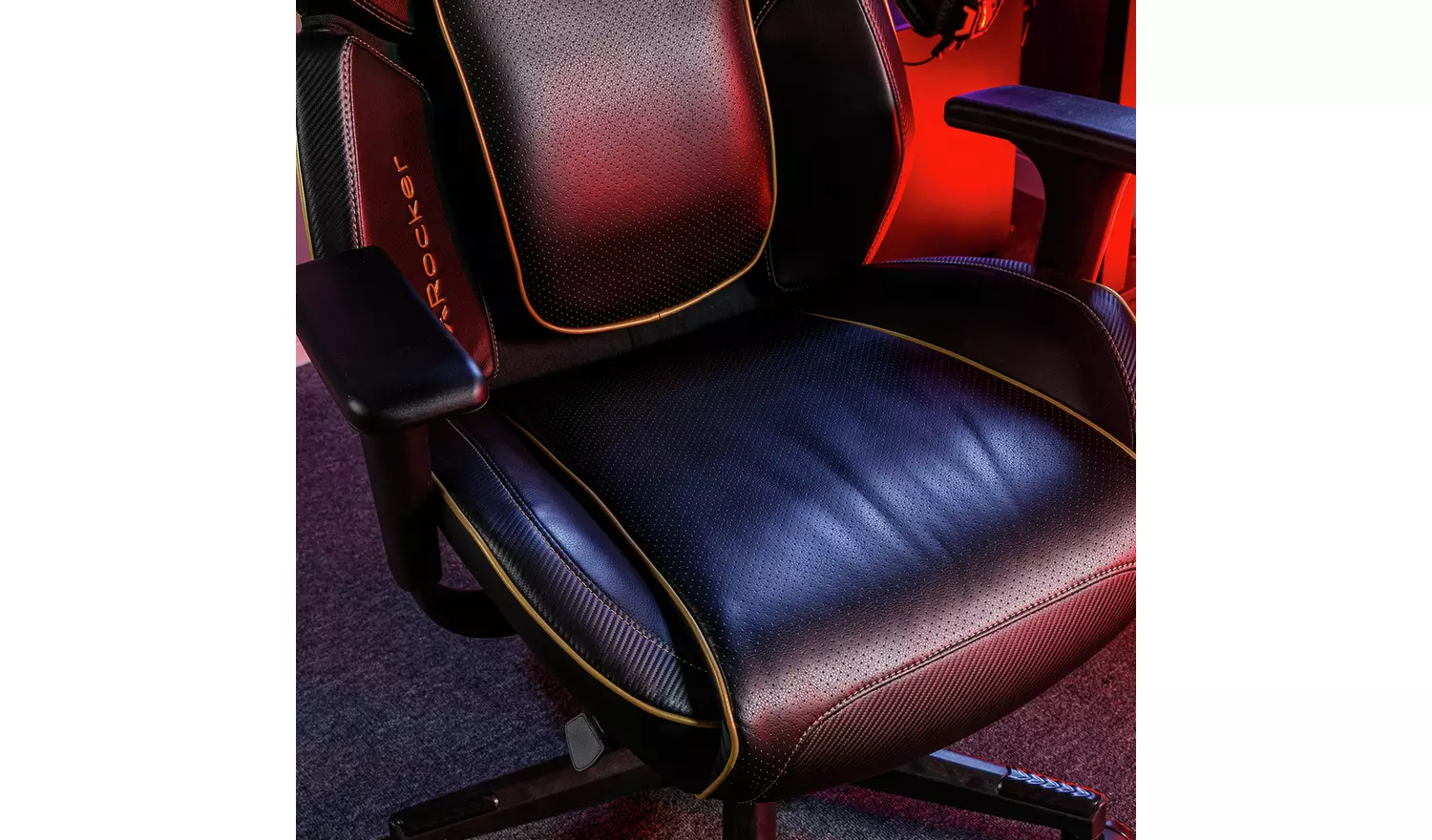 X Rocker Drogon Office Gaming Chair - Black & Gold