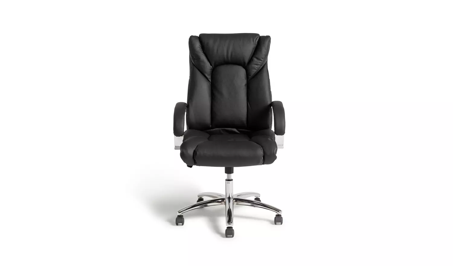 Habitat Leather Mix Manager Office Chair - Black