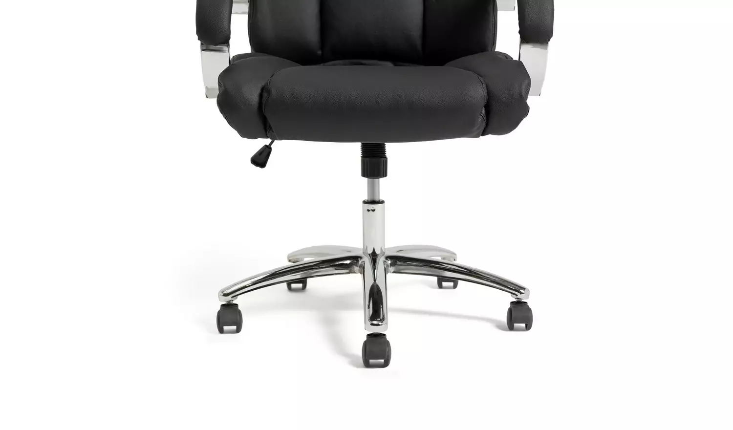 Habitat Leather Mix Manager Office Chair - Black