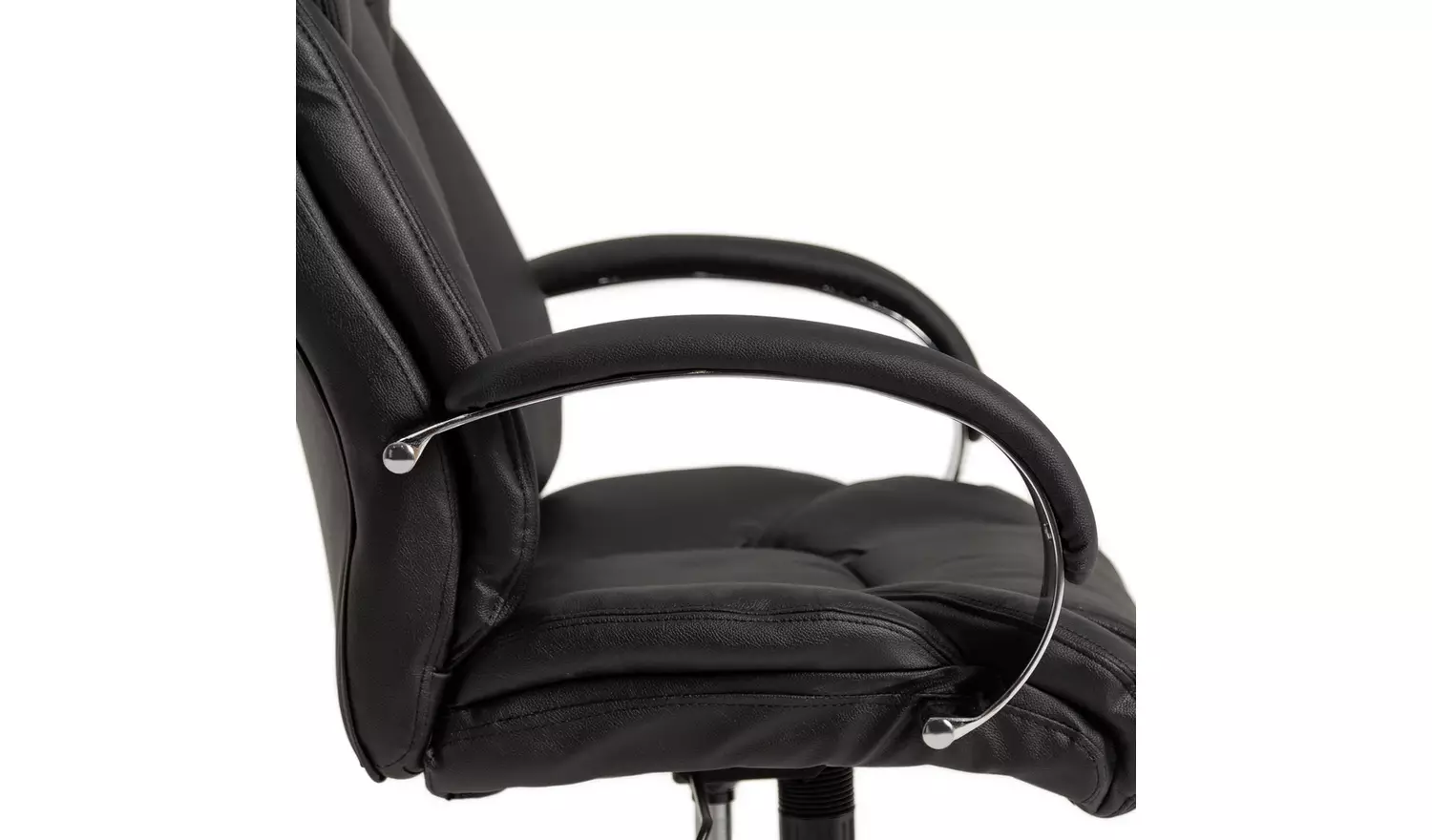 Habitat Leather Mix Manager Office Chair - Black