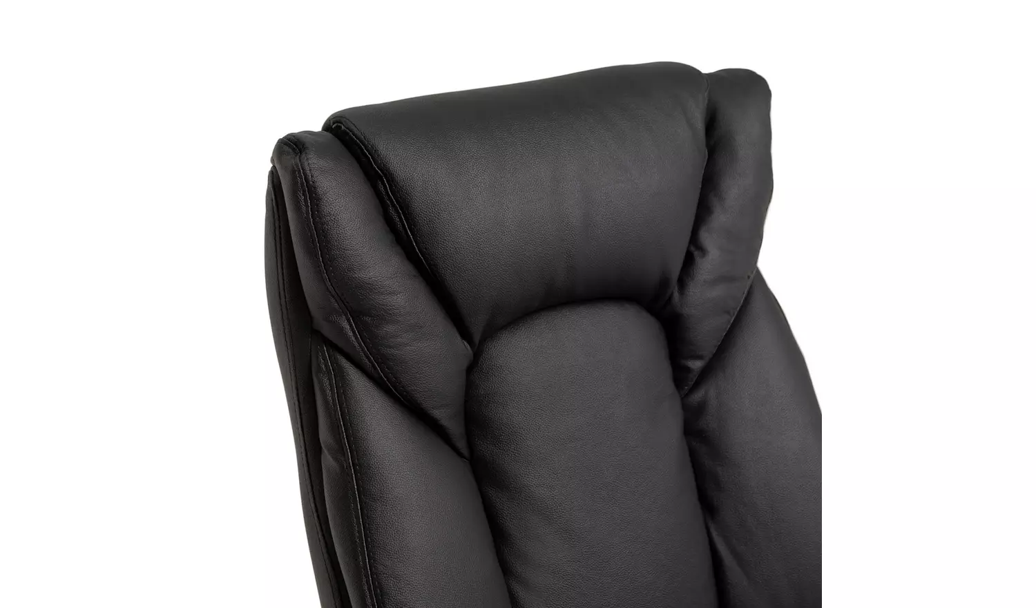 Habitat Leather Mix Manager Office Chair - Black