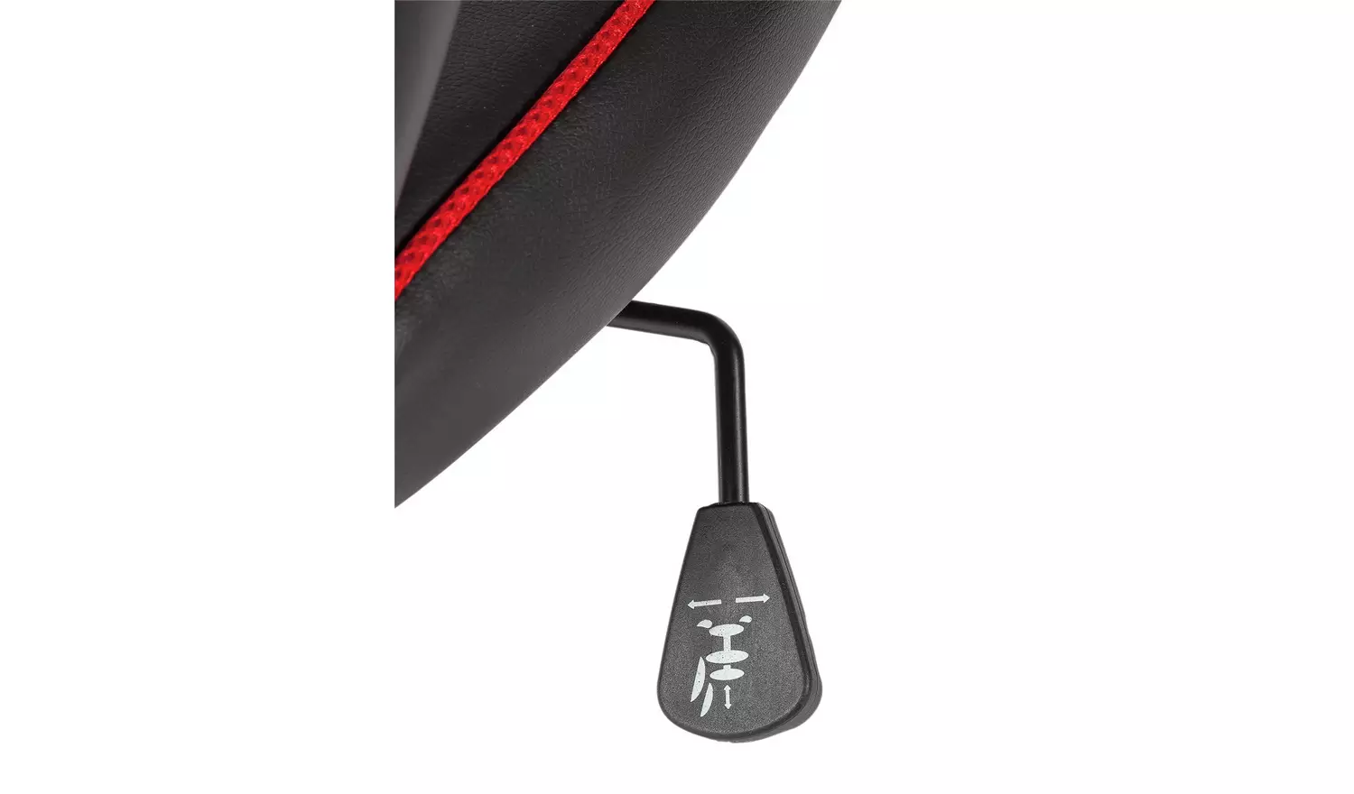 Argos Home Faux Leather Mid Back Gaming Chair - Red & Black