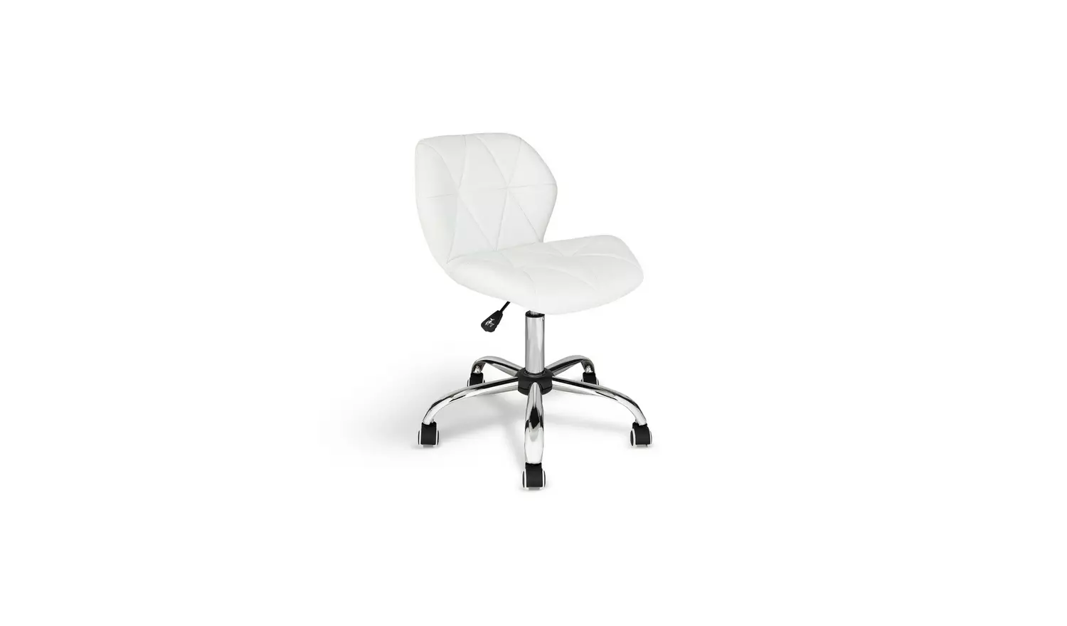 Argos Home Boutique Faux Leather Office Chair - White