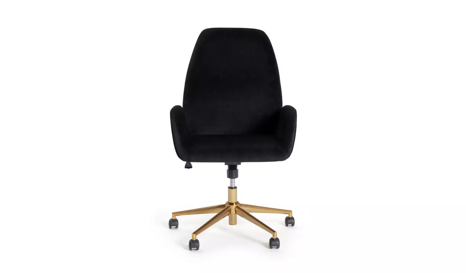 Habitat Clarice Velvet Office Chair - Black