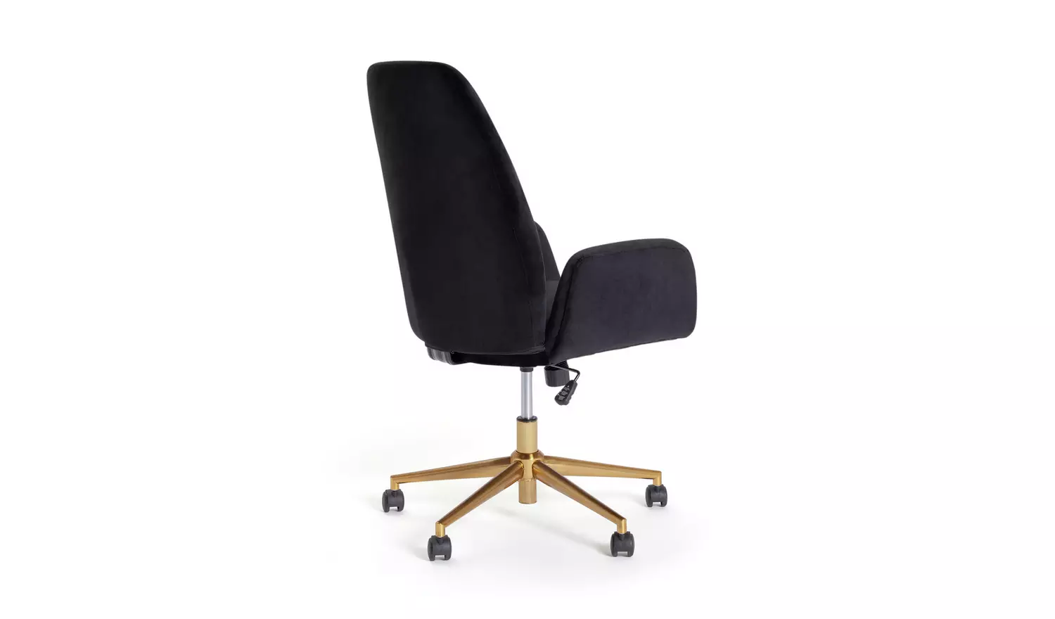Habitat Clarice Velvet Office Chair - Black