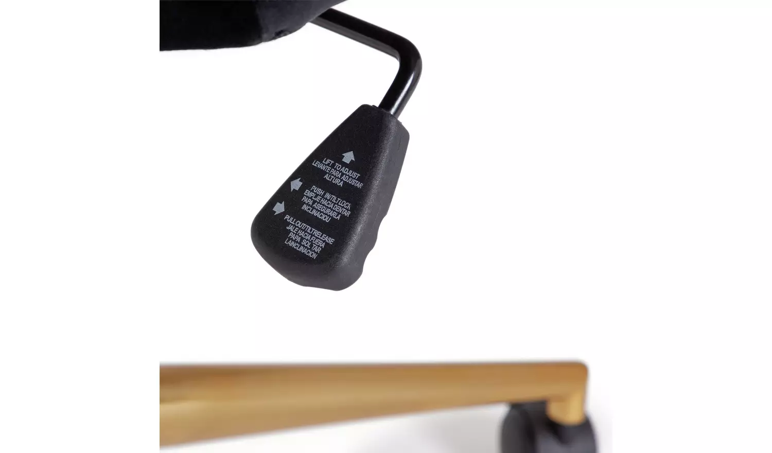 Habitat Clarice Velvet Office Chair - Black