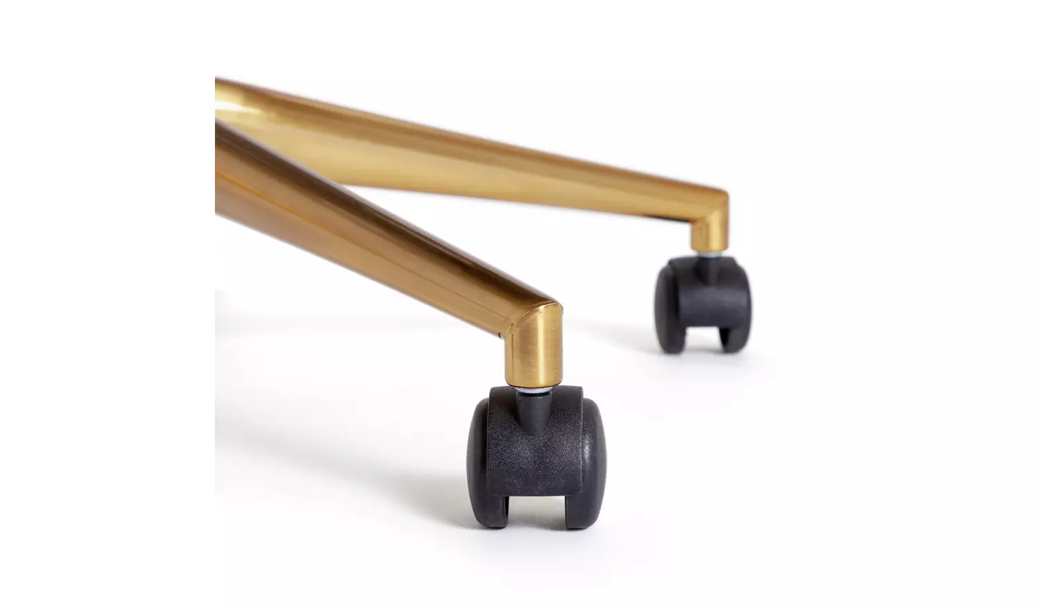 Habitat Clarice Velvet Office Chair - Black