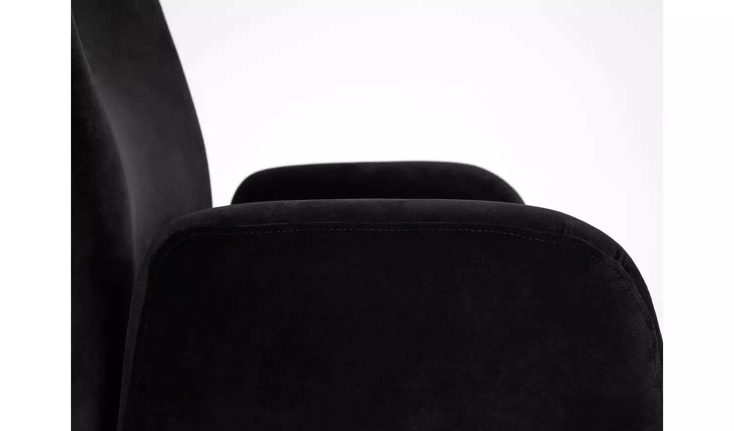 Habitat Clarice Velvet Office Chair - Black