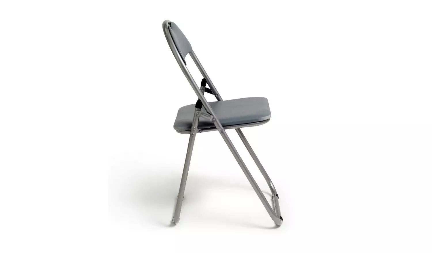 Argos Home Padded Faux Leather Folding Office Chair - Grey
