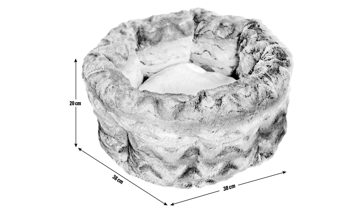 Rosewood Swirl Cat Bed - Small