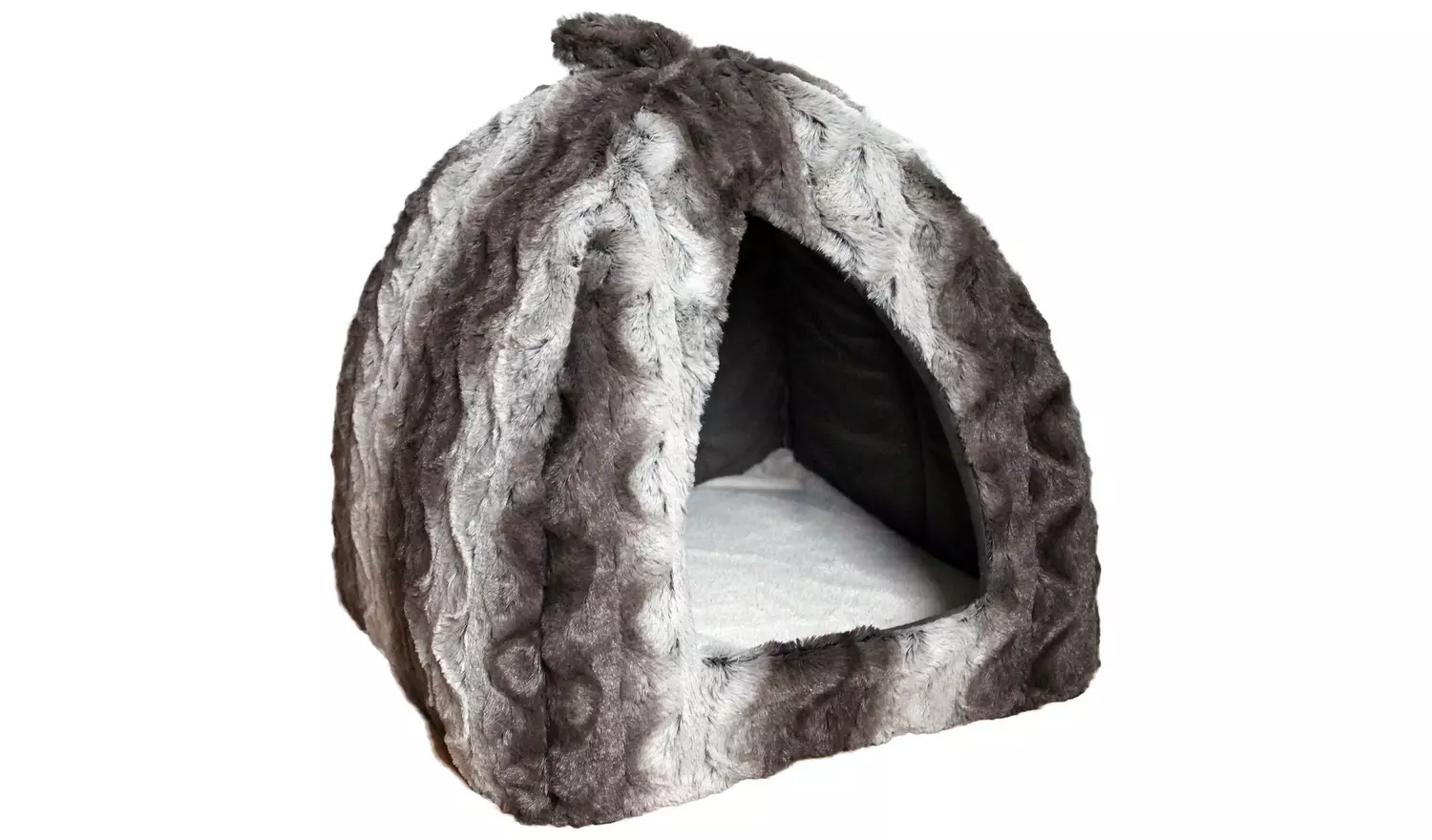 Rosewood Swirl Cat Top Igloo - Medium