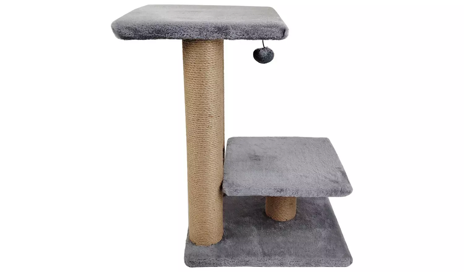 Two Tier Cat Scratching Perch-Grey