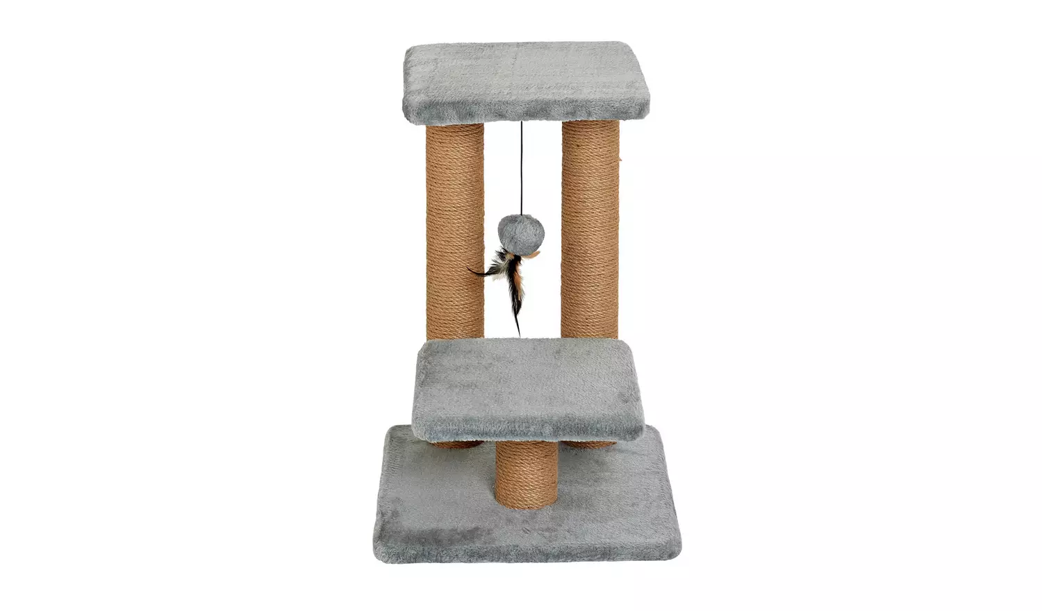 Two Tier Cat Scratching Perch-Grey