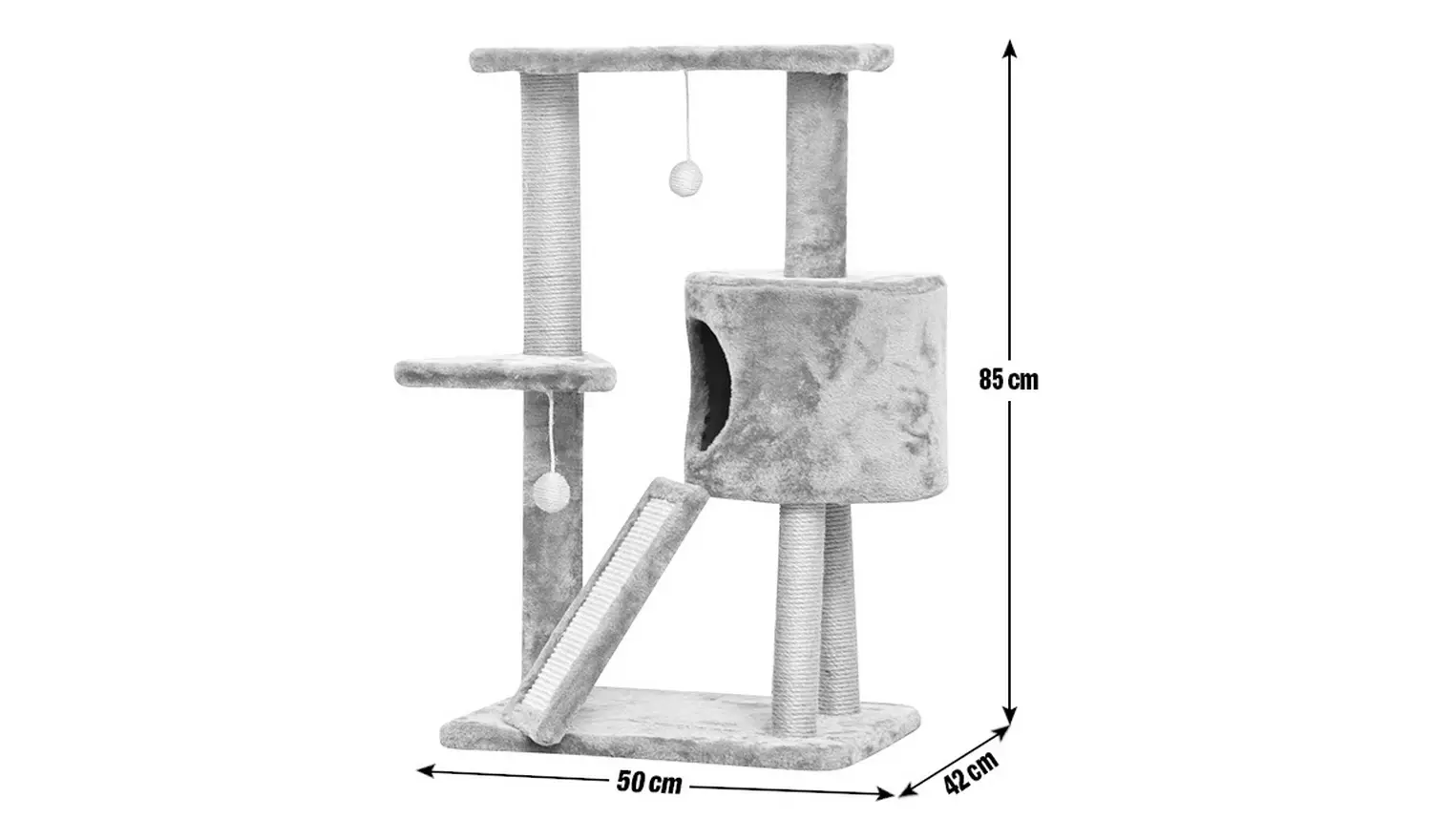 Cat Scratch and Rest Station-Grey