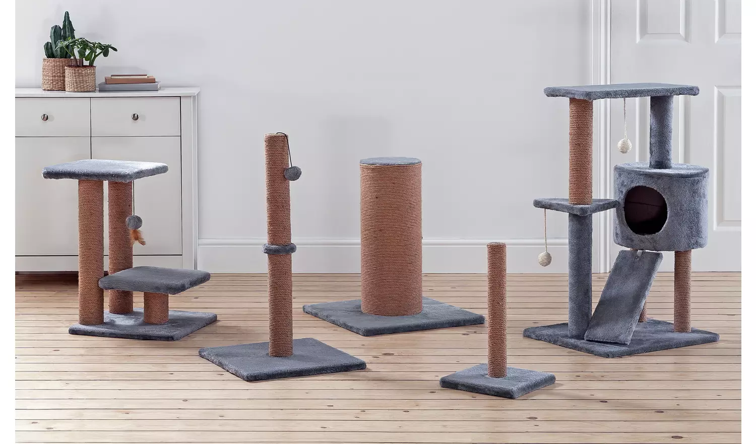 Basic Cat Scratching Post- Grey