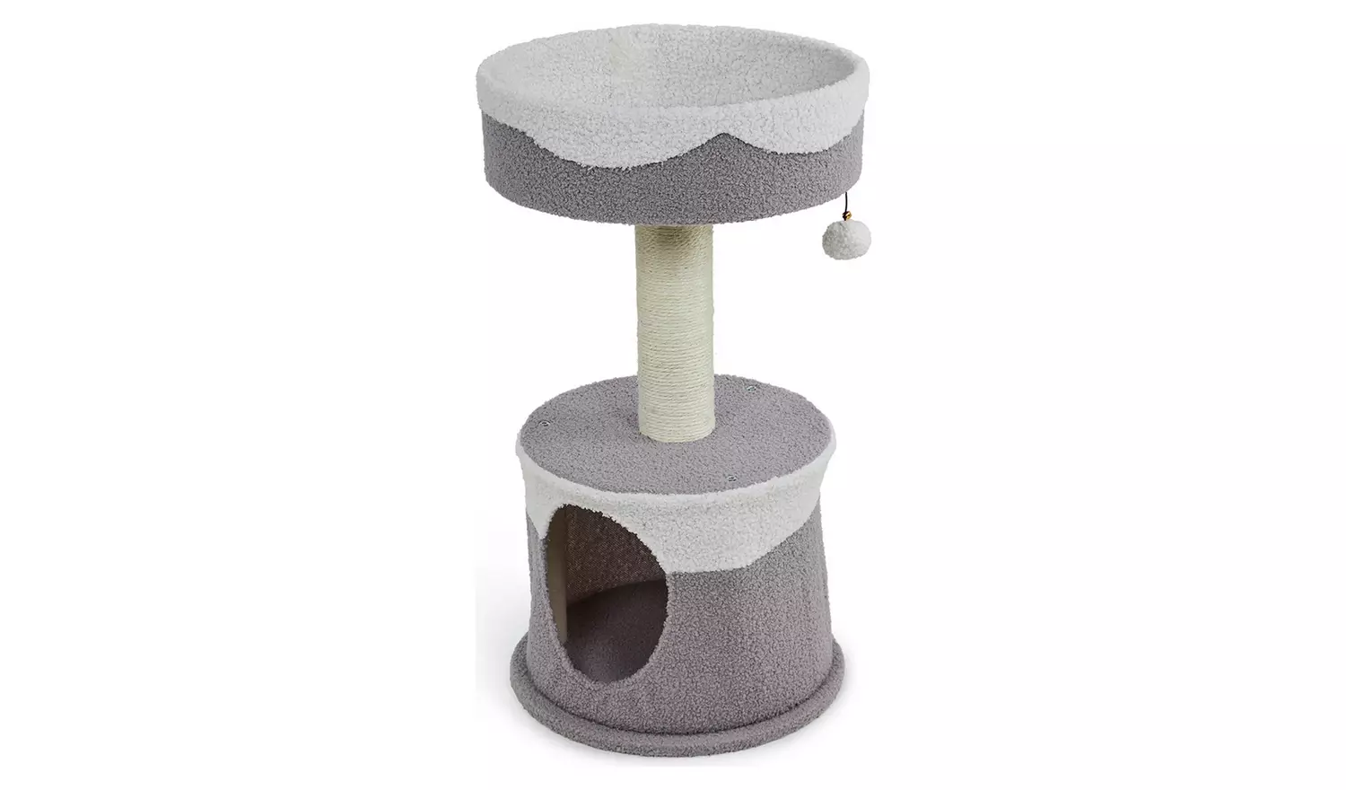 Petface Fleece Cat Hide Scratch Post & Platform
