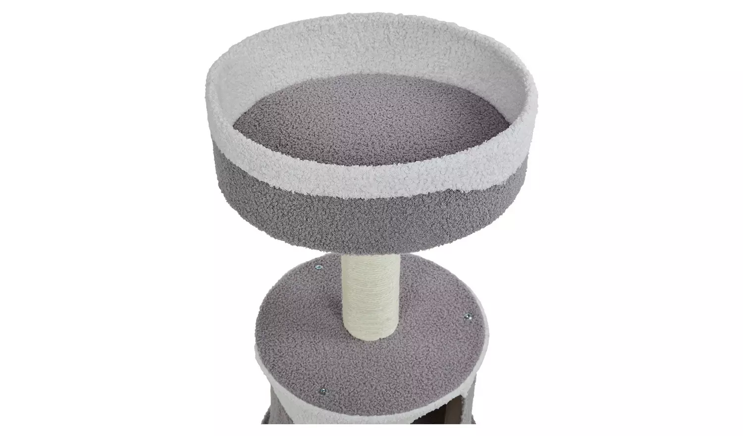 Petface Fleece Cat Hide Scratch Post & Platform