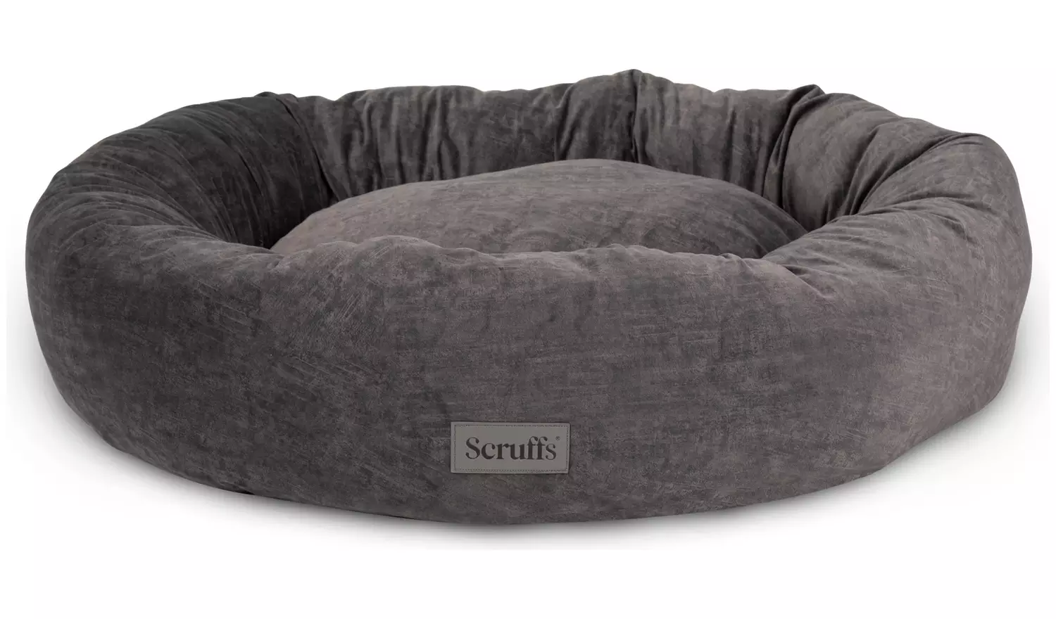 Scruffs Oslo Doughnut Grey Dog Bed - Extra Extra Large