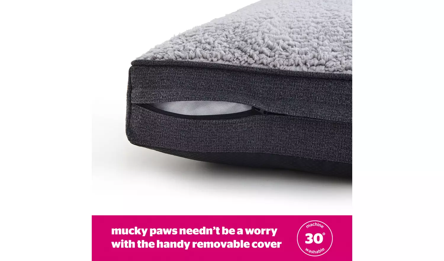 Silentnight Ultrabounce Dark Grey Dog Bed - Medium