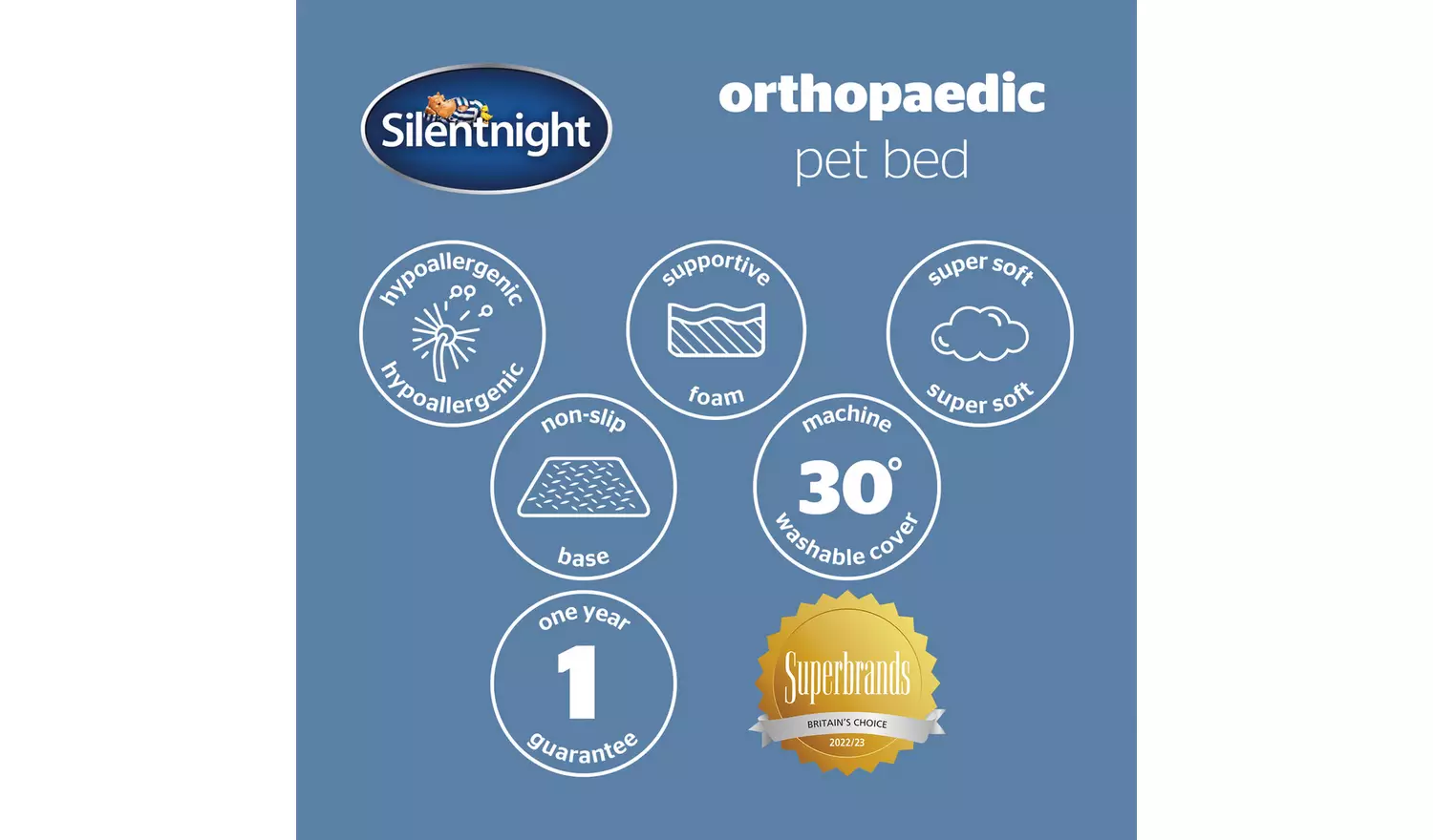 Silentnight Orthopedic Pet Bed - Medium
