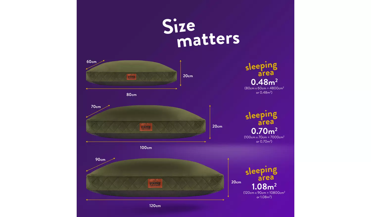 Paws For Slumber Luxury Forest Green Pet Bed-Large