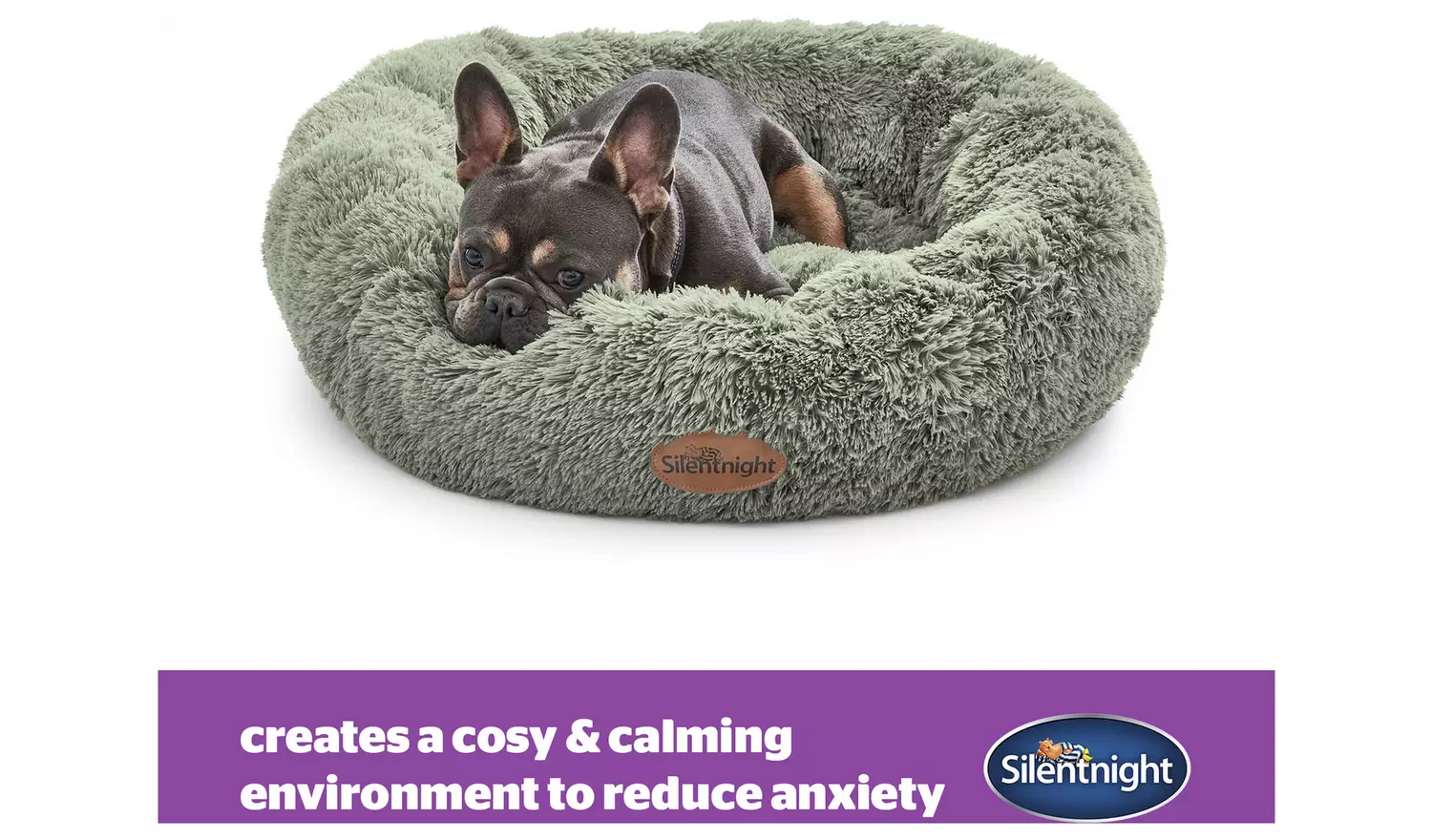 Silentnight Calming Sage Donut Bed-Medium