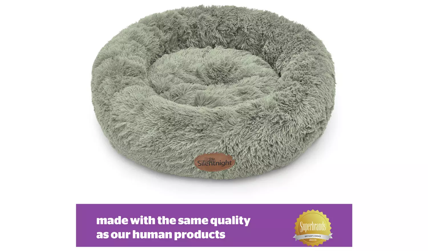 Silentnight Calming Sage Donut Bed-Medium