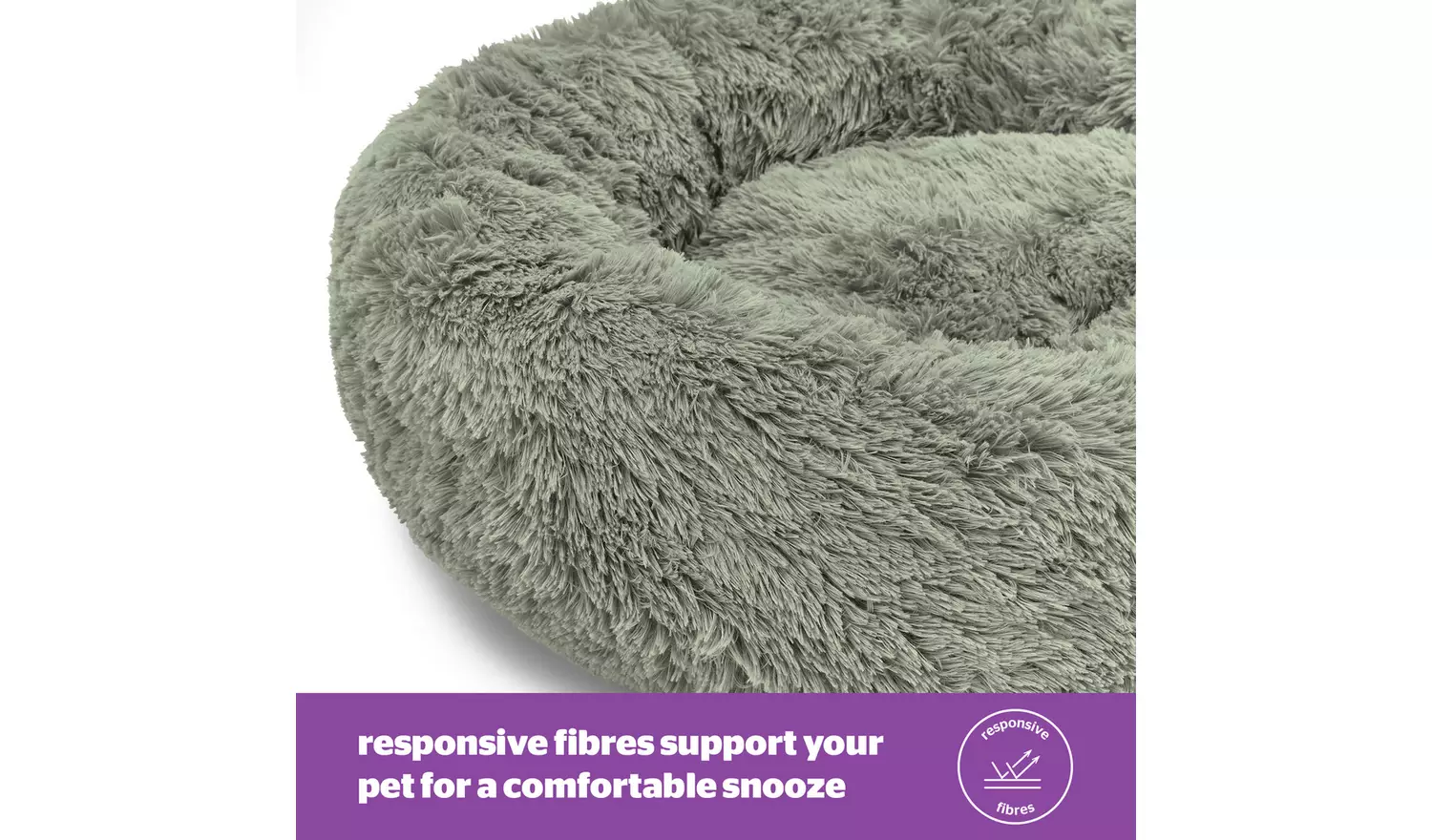 Silentnight Calming Sage Donut Bed-Medium