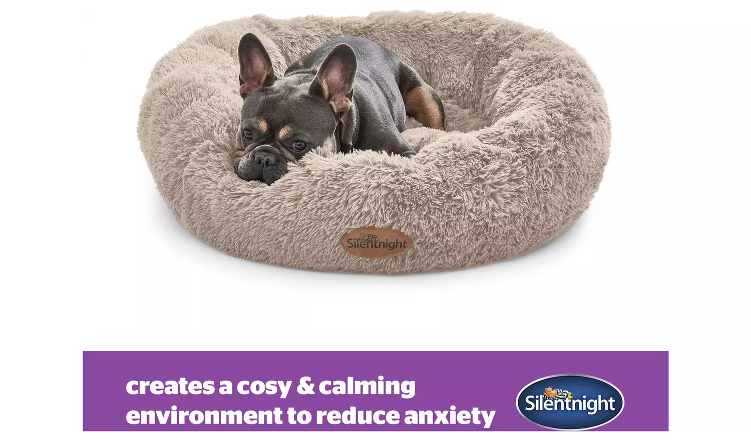 Silentnight Calming Neutral Donut Bed-Medium