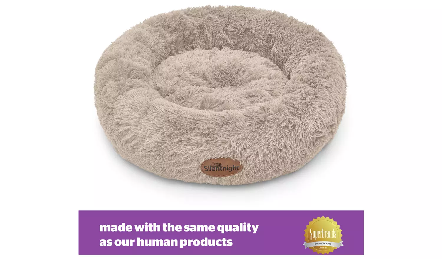 Silentnight Calming Neutral Donut Bed-Medium