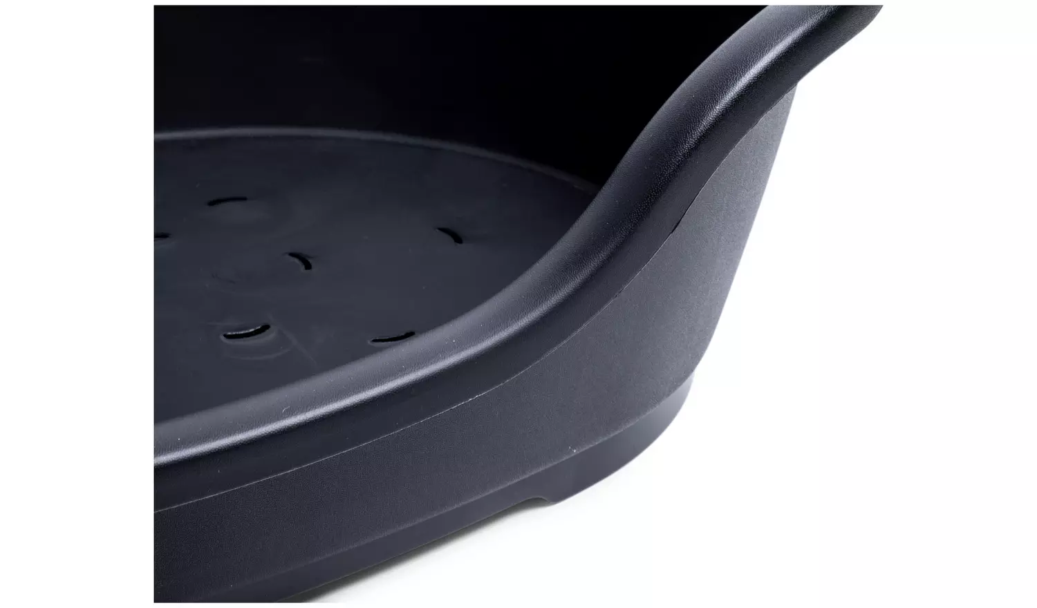 Petface Black Plastic Dog Bed - Small