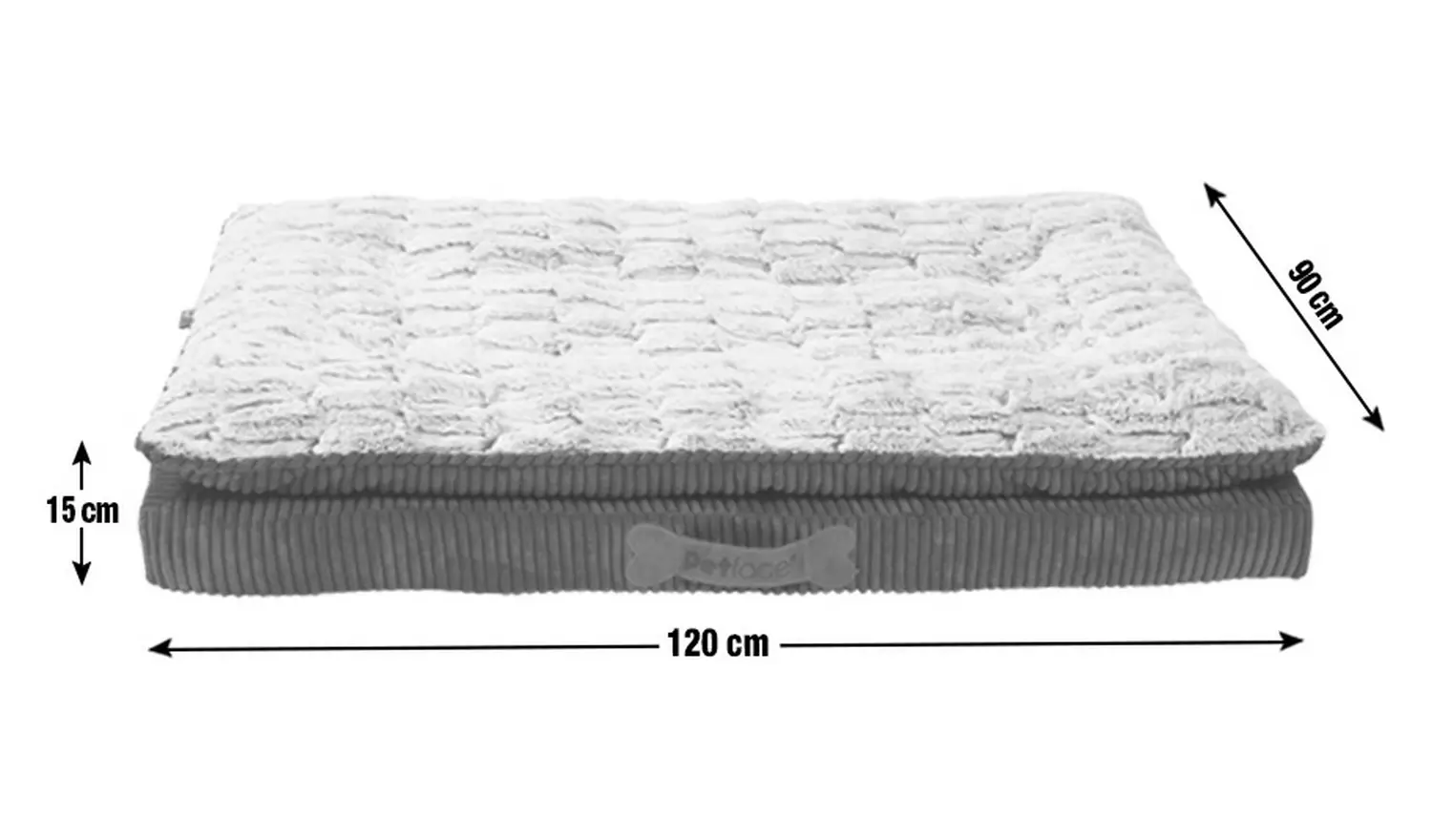 Petface Ultimate Luxury Memory Foam Pet Bed - Extra Large